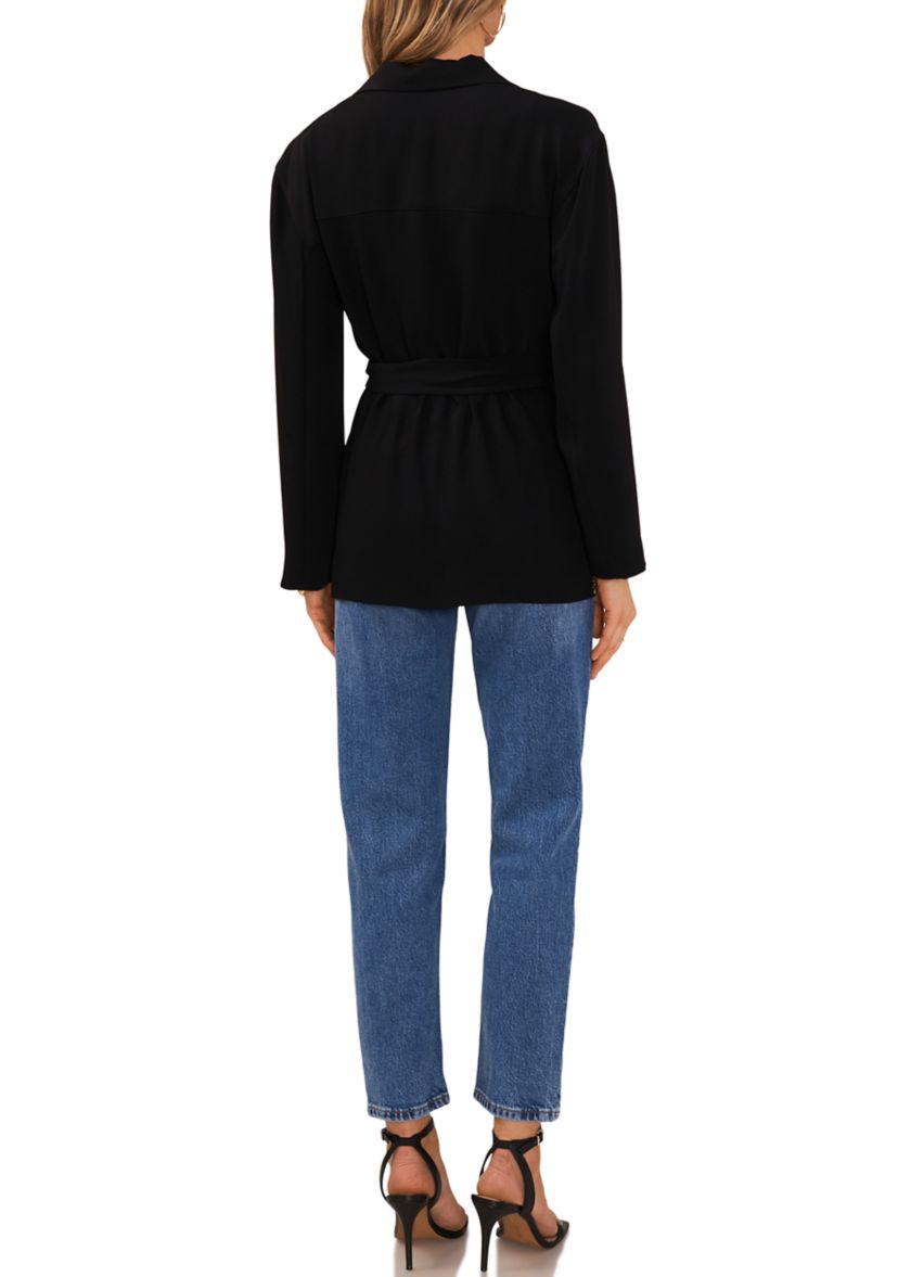 Womens Button Front Soft Jacket