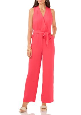 Vince Camuto Stretch-Crepe Bow-Neck Jumpsuit (Plus Size)