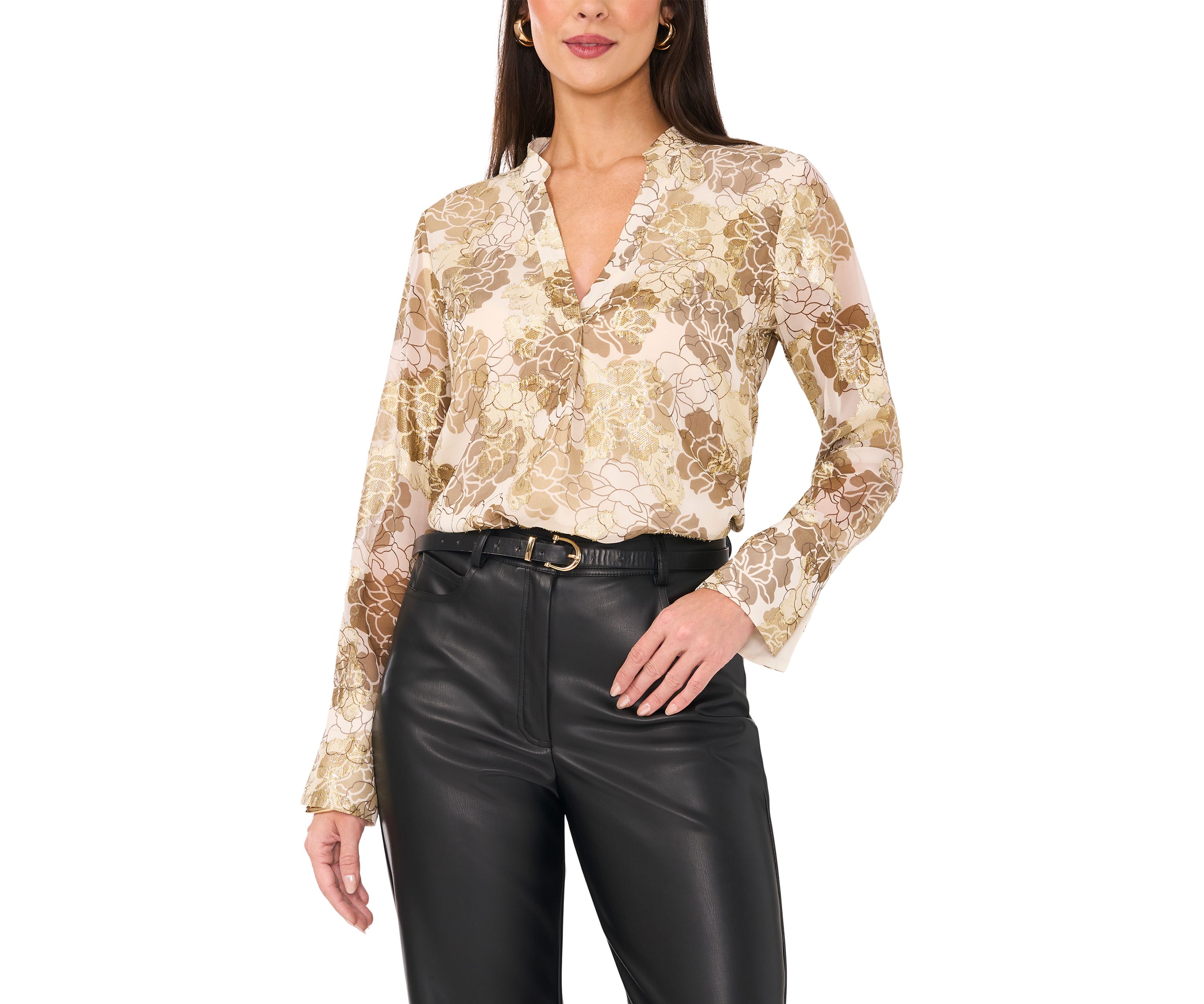 Womens Split Sleeve Blouse
