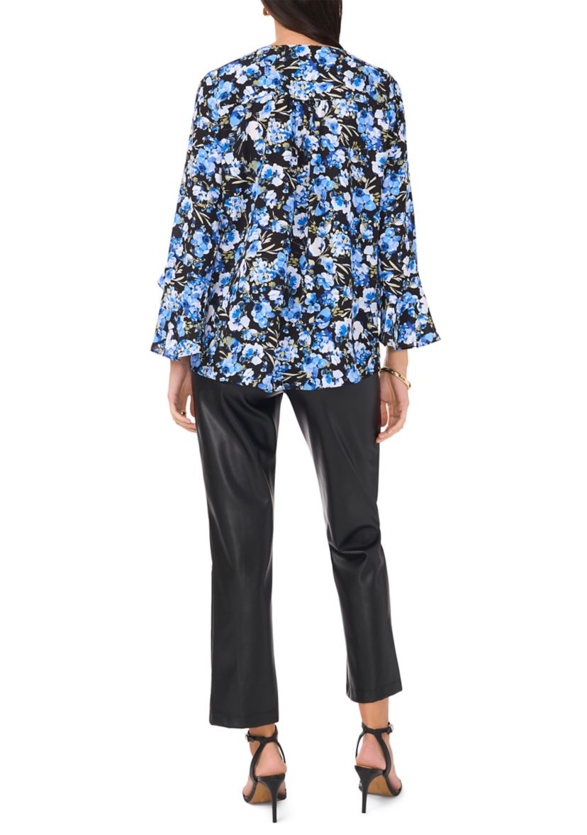 Womens Long Sleeve Cross Front Blouse