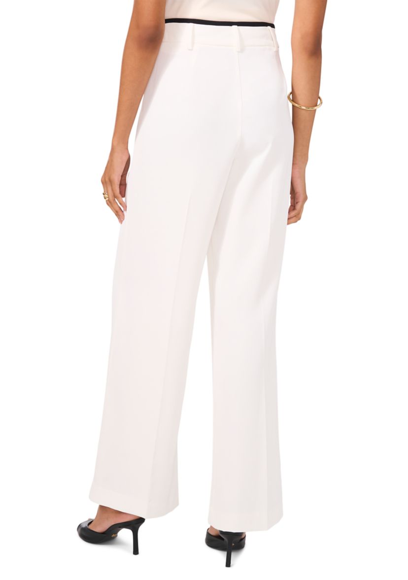 Womens Wide Leg Side Stripe Trouser Pants