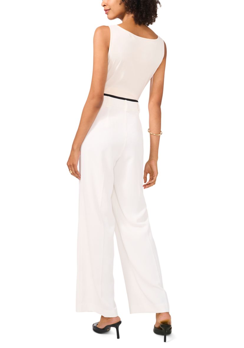 Womens Wide Leg Side Stripe Trouser Pants