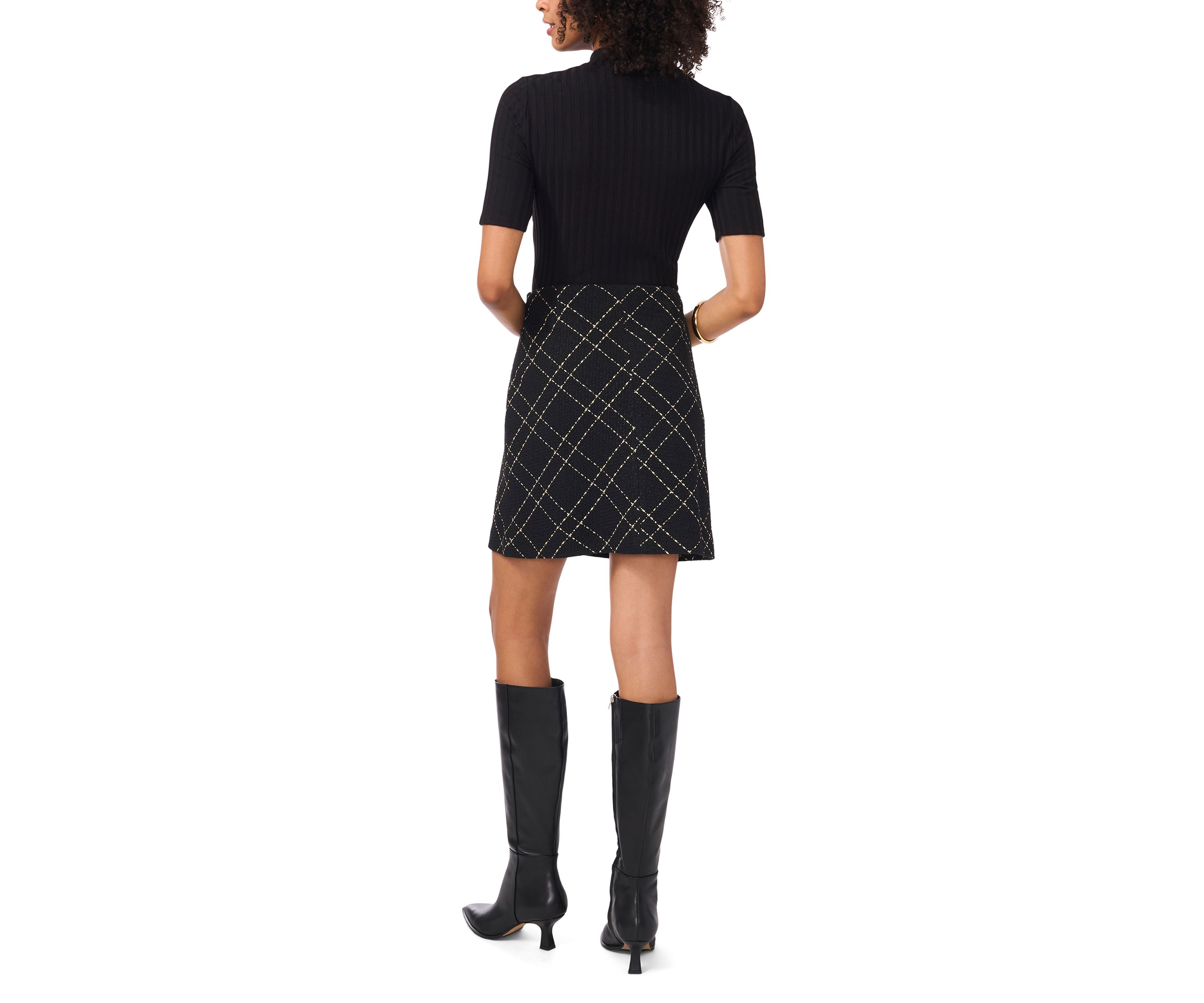 Womens Tweed Short Skirt