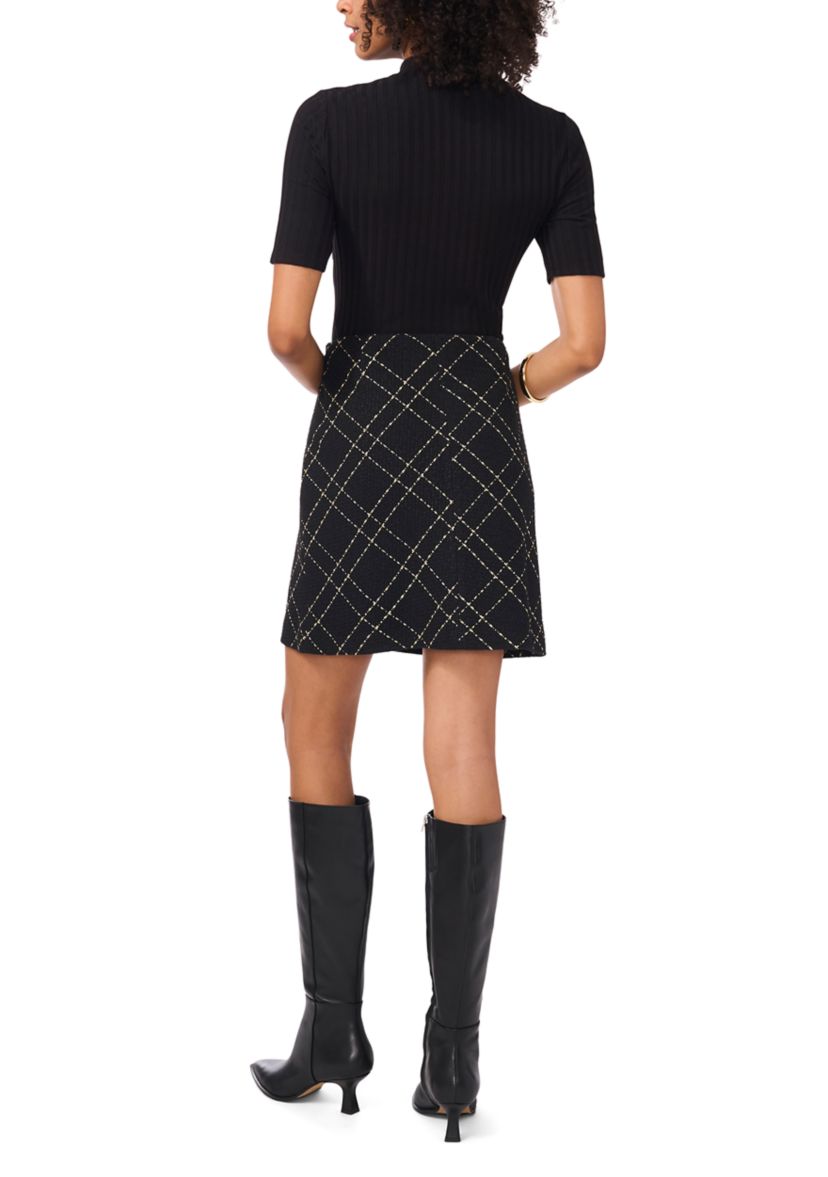 Womens Tweed Short Skirt