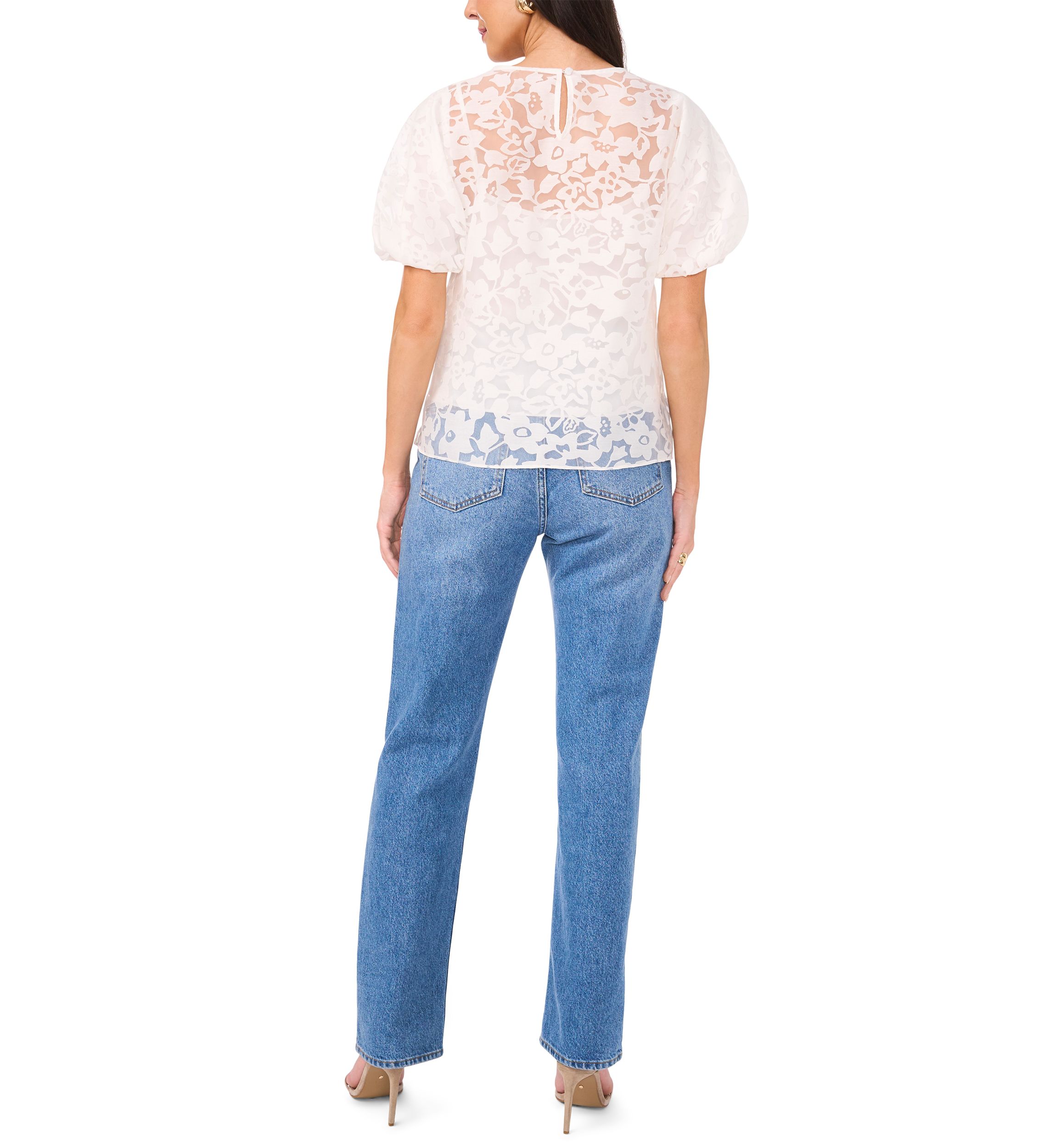Womens Short Sleeve Lace Blouse