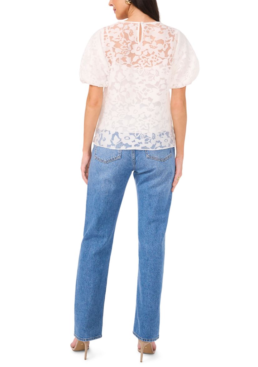 Womens Short Sleeve Lace Blouse