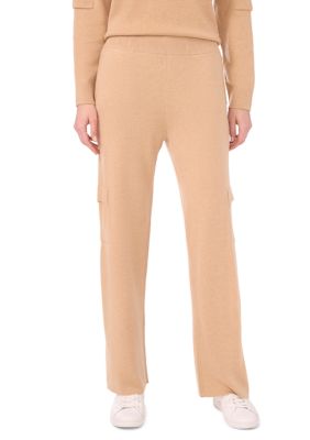 Vince Camuto Women's Wide Leg Sweater Pants with Cargo Pockets, XL