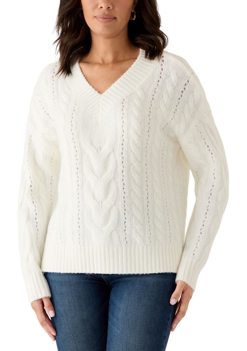 Vince Camuto Women's Long Sleeve Cable Knit Sweater | Belk