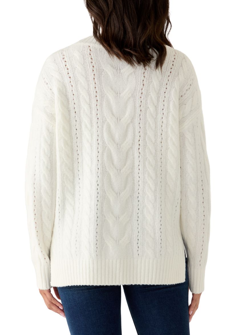 Vince Camuto Women's Long Sleeve Cable Knit Sweater | Belk