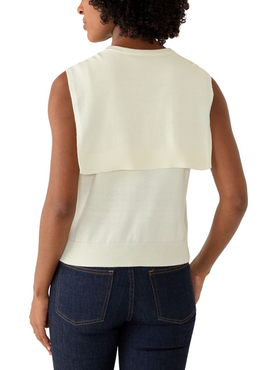 Vince Camuto Women's Sleeveless Cardigan Twofer Top | Belk