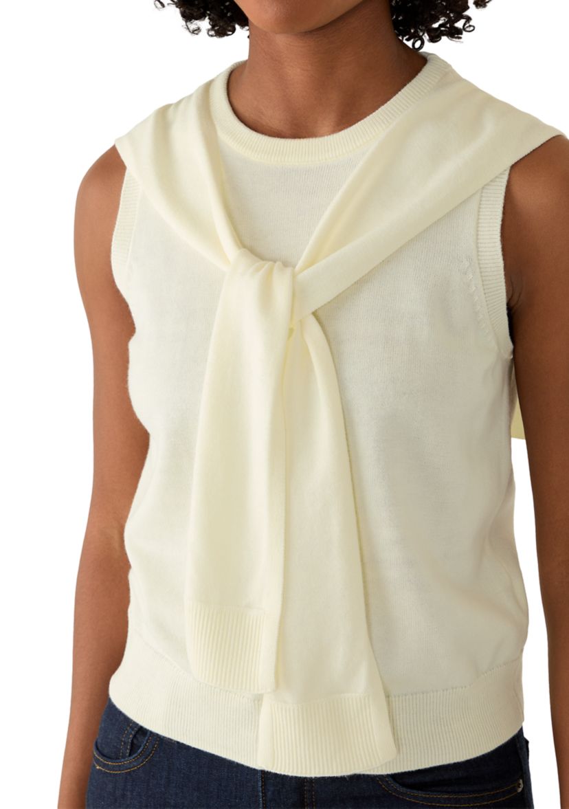 Vince Camuto Women's Sleeveless Cardigan Twofer Top | Belk