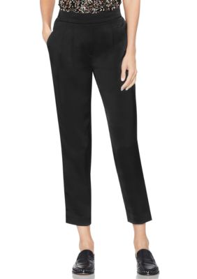 Vince Camuto Slim Leg Front Pleat Soft Satin Pants | belk