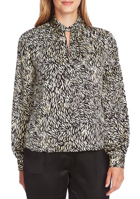 vince pressed petal blouse