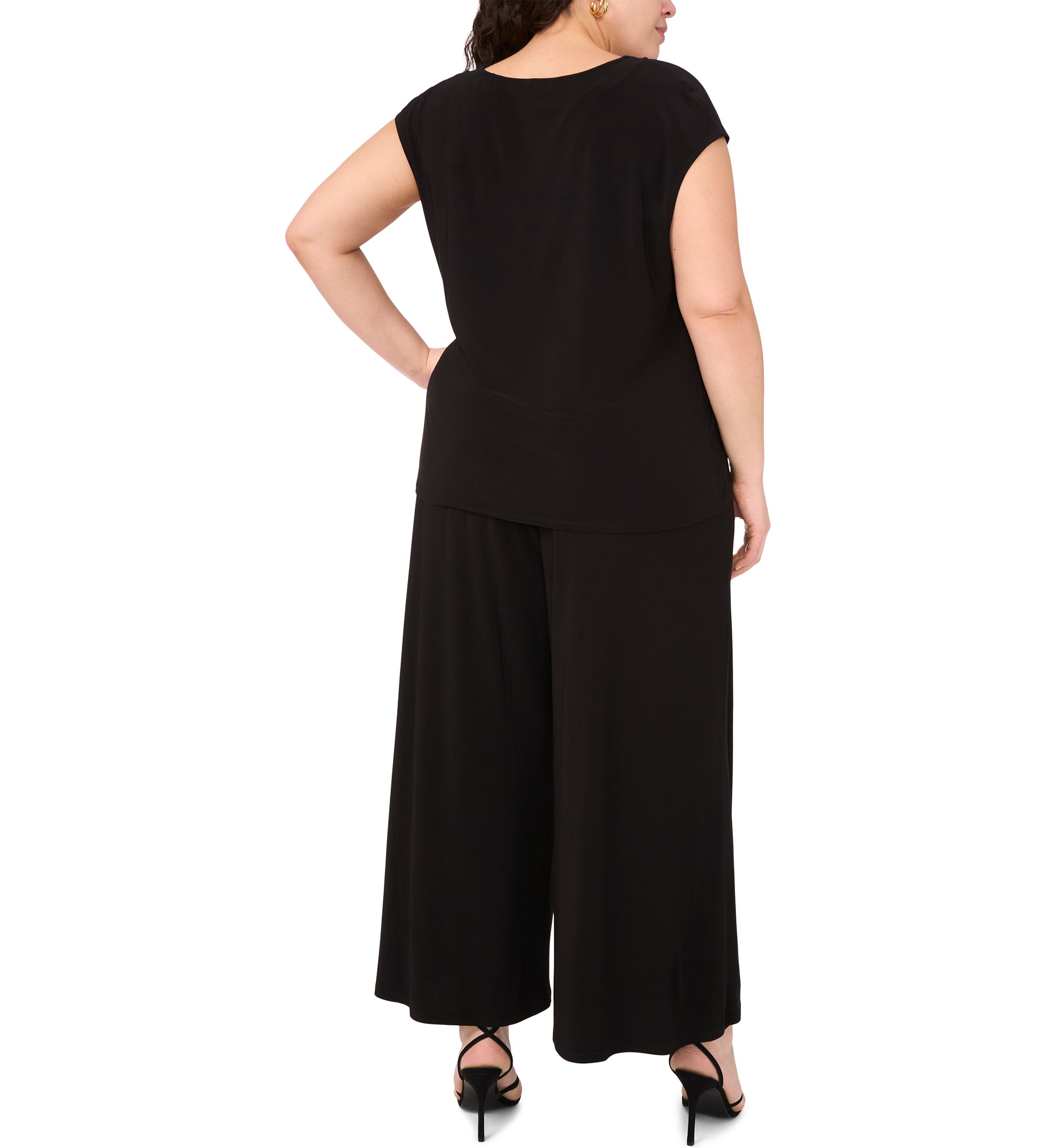 Womens Short Sleeve V-Neck Top 