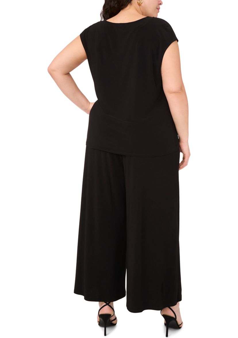 Womens Short Sleeve V-Neck Top 