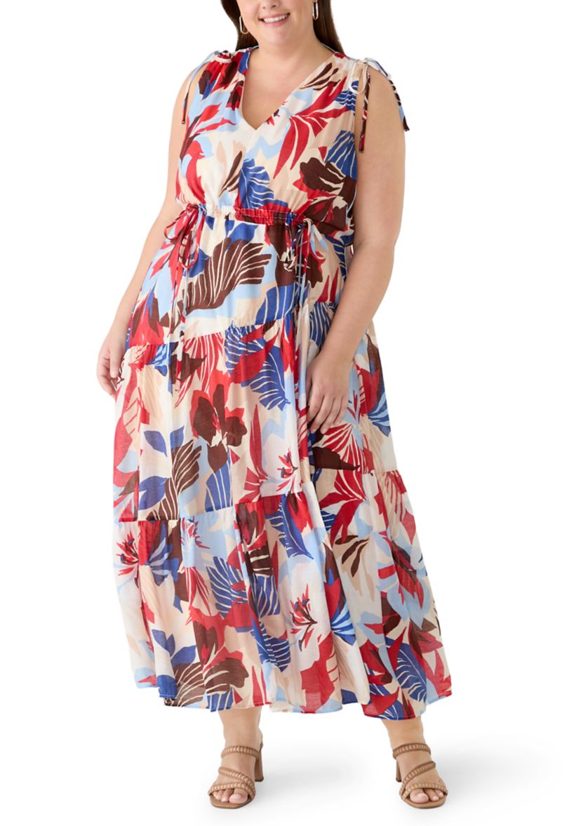 belk maxi dresses plus size Vince Camuto Plus Size Sleeveless V-Neck Maxi Dress