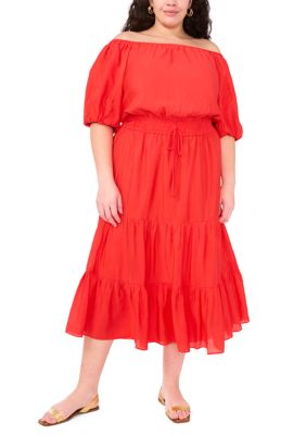 Vince Camuto Women's Plus Size Off-Shoulder Dress, 60% Off