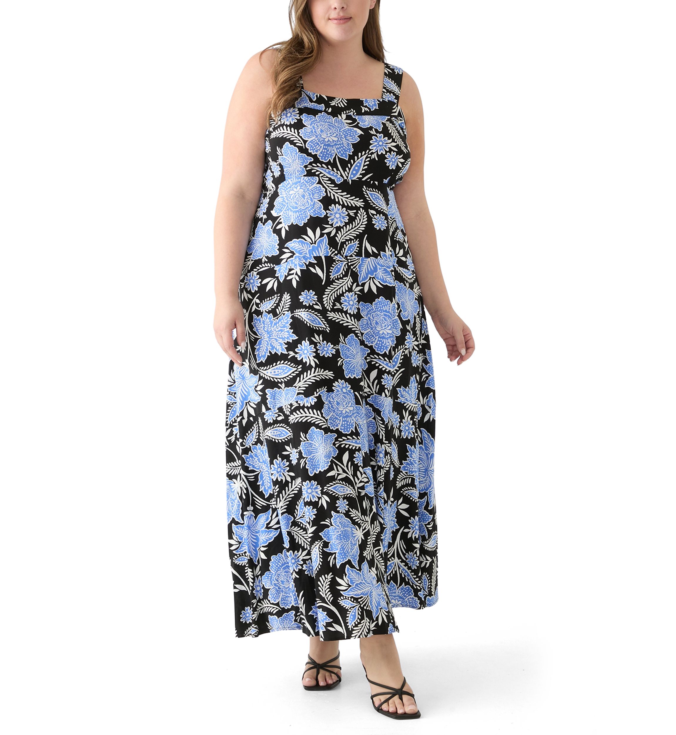 Plus Size Four Tier Maxi Dress 