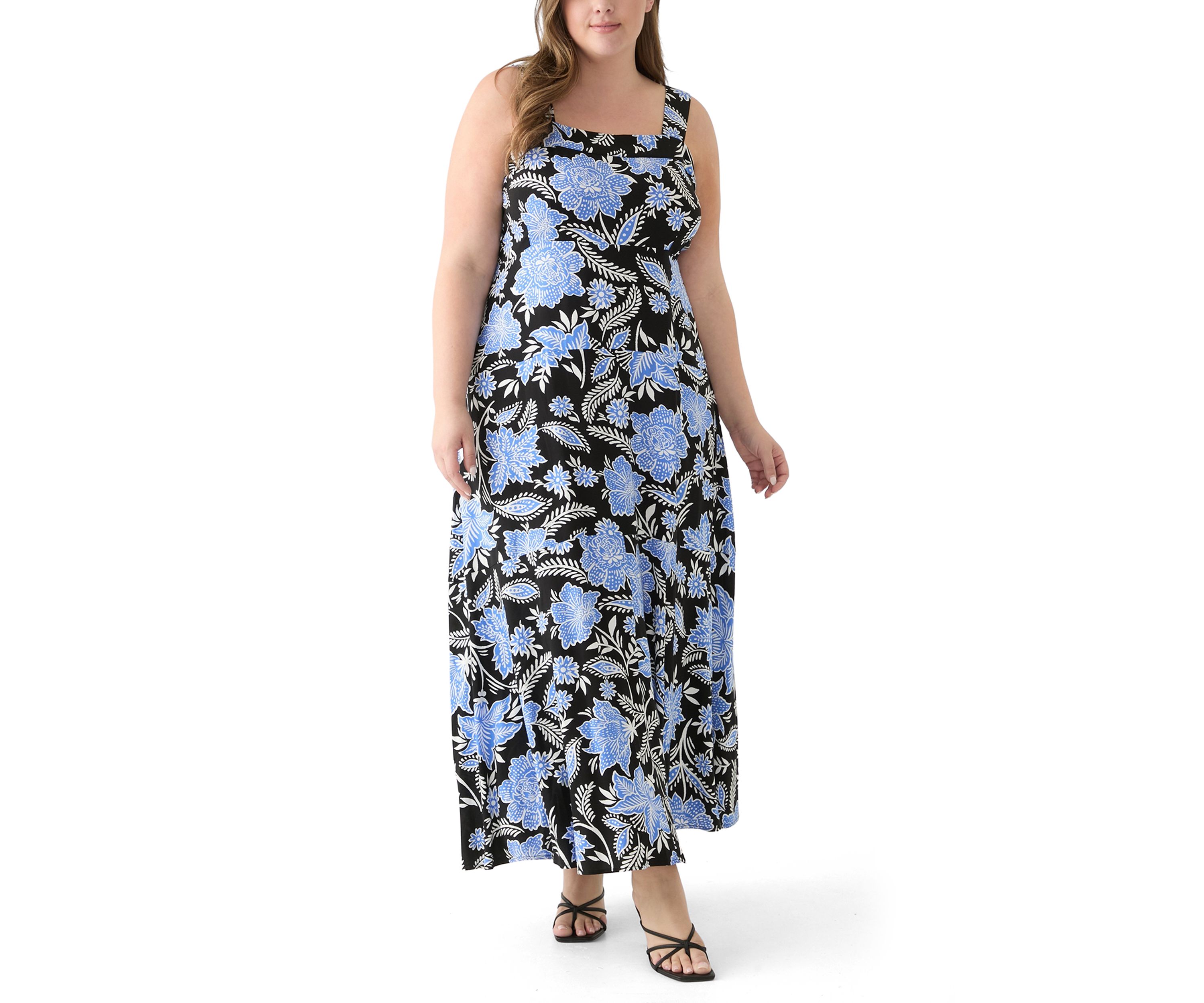 Plus Size Four Tier Maxi Dress 