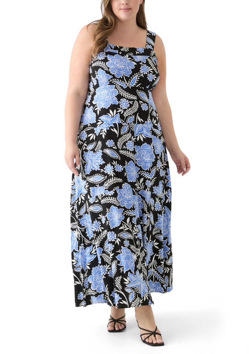 Plus Size Four Tier Maxi Dress 