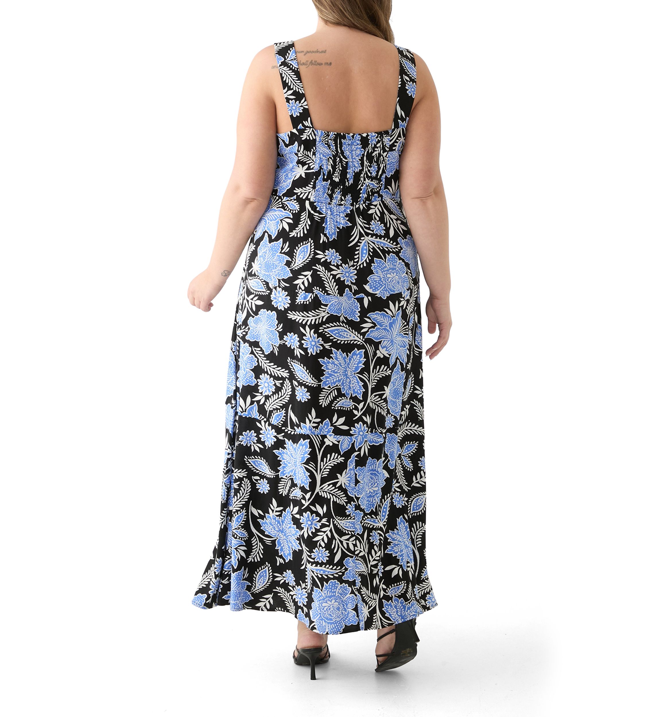 Plus Size Four Tier Maxi Dress 