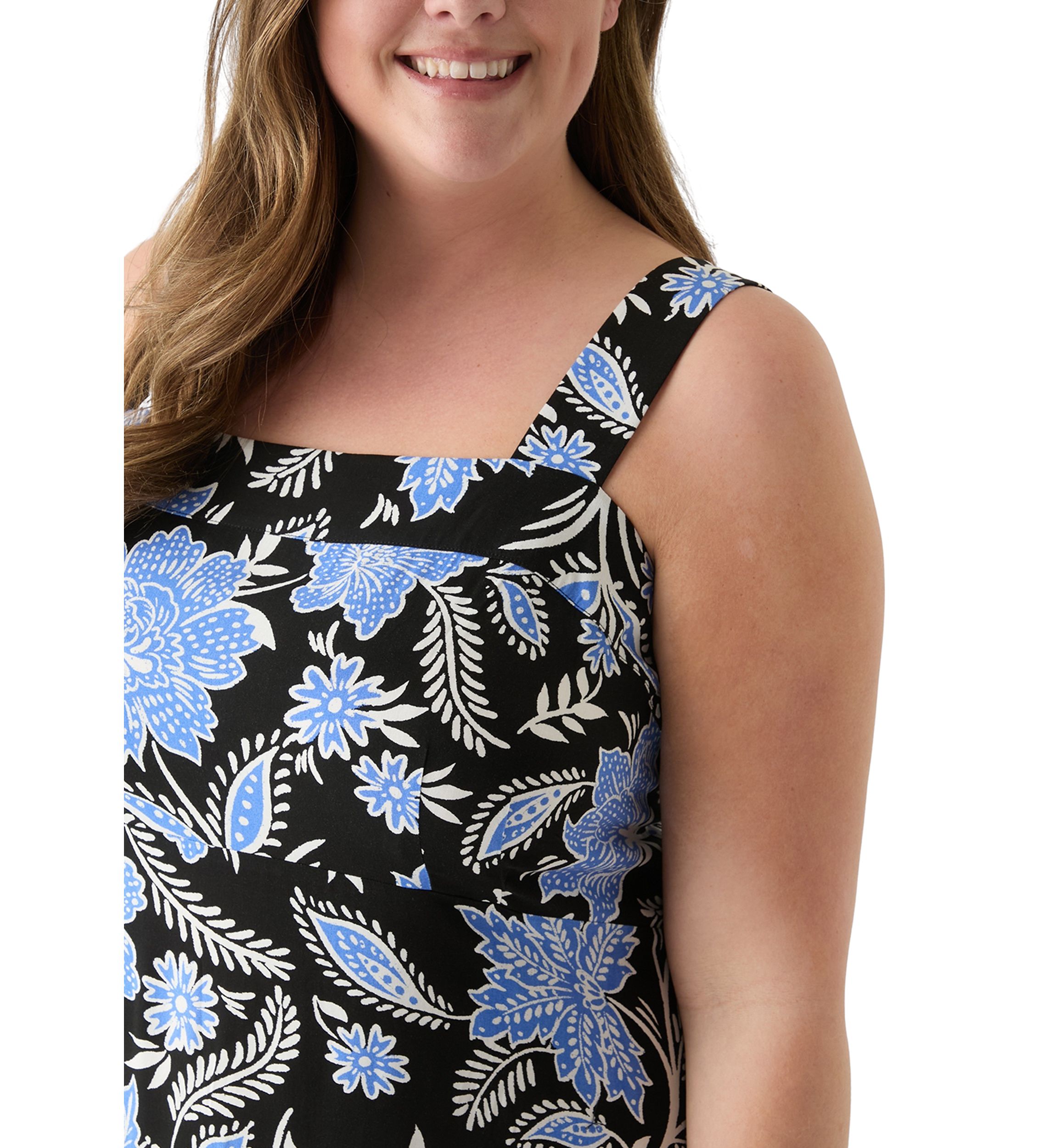 Plus Size Four Tier Maxi Dress 