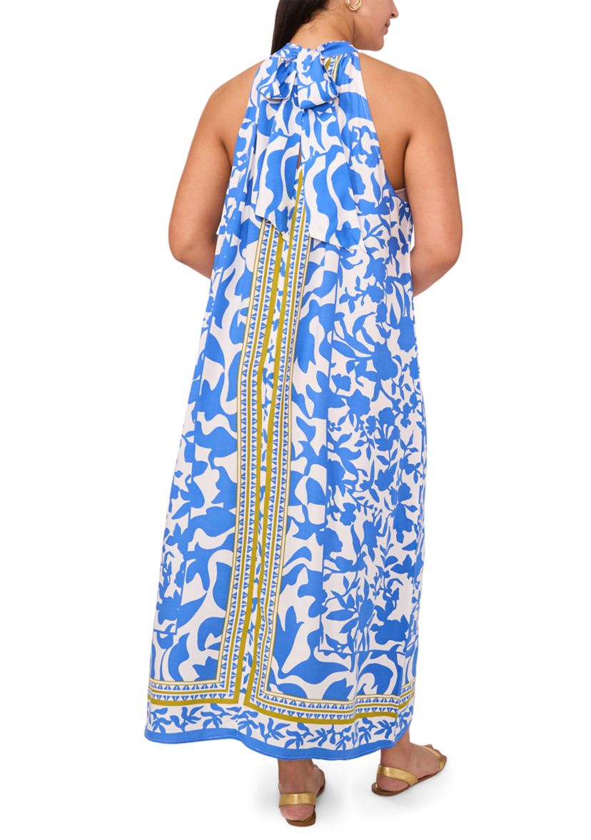 Plus Size Halter Neck Maxi Dress