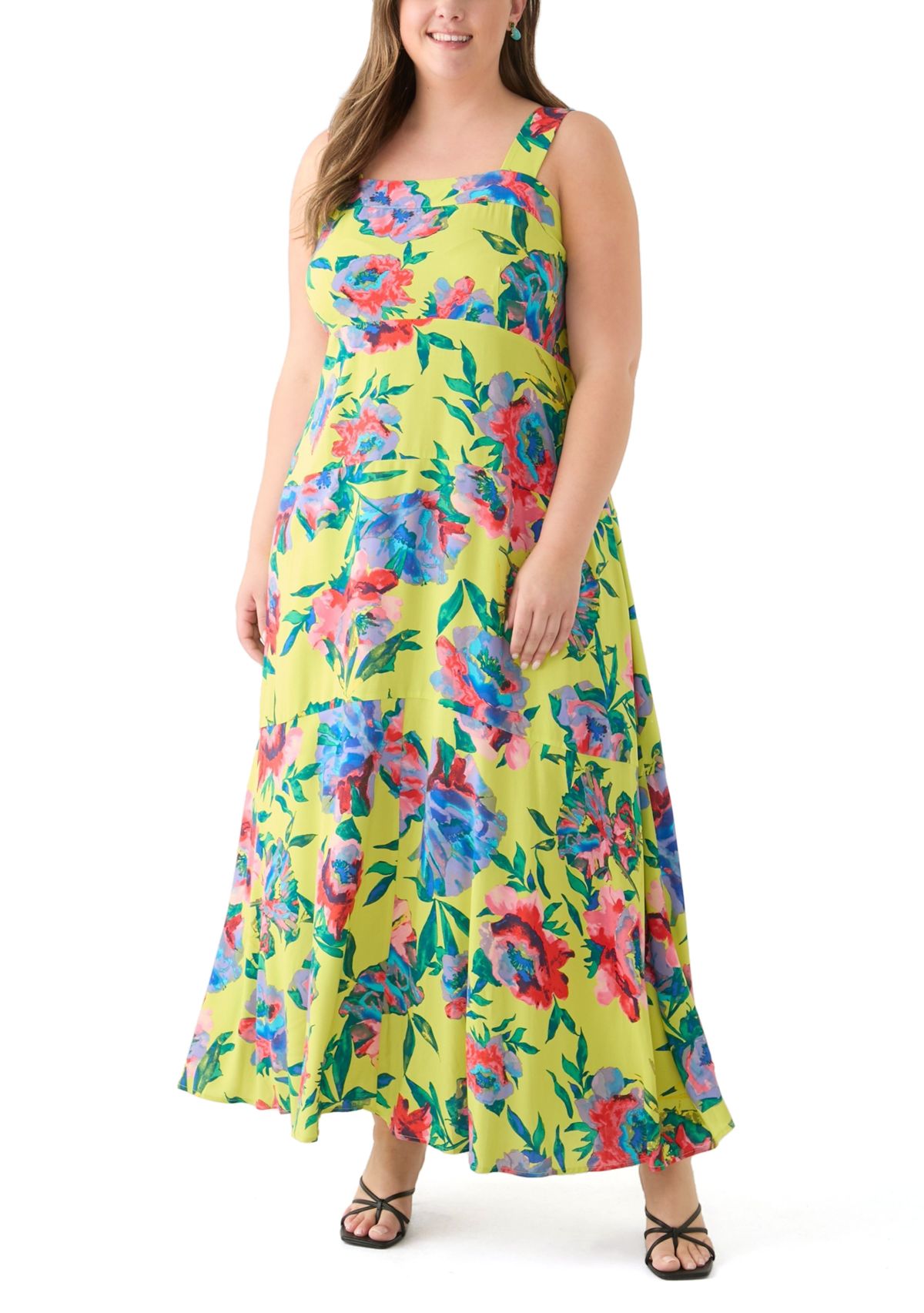 Plus Size Four Tier Maxi Dress