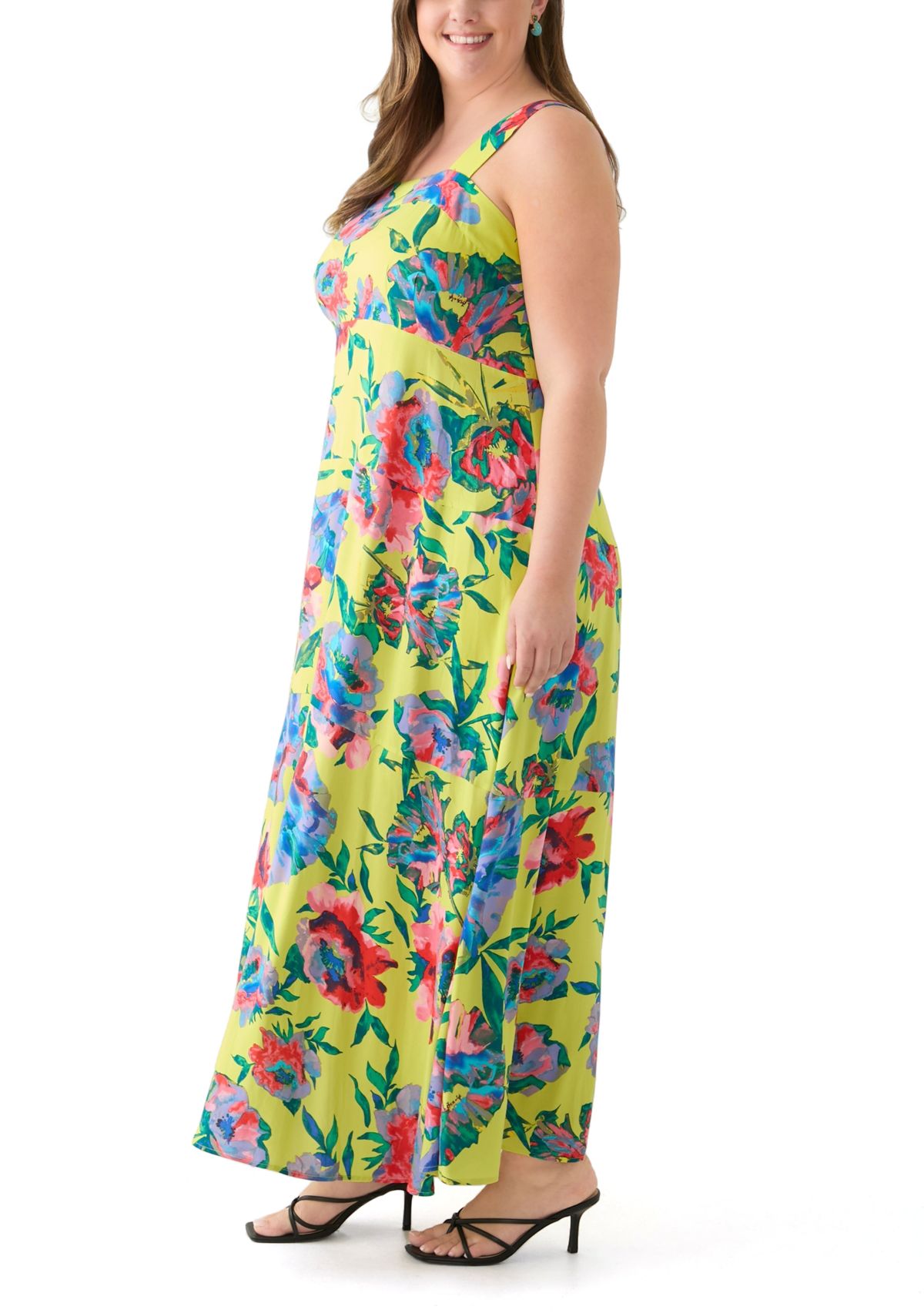 Plus Size Four Tier Maxi Dress