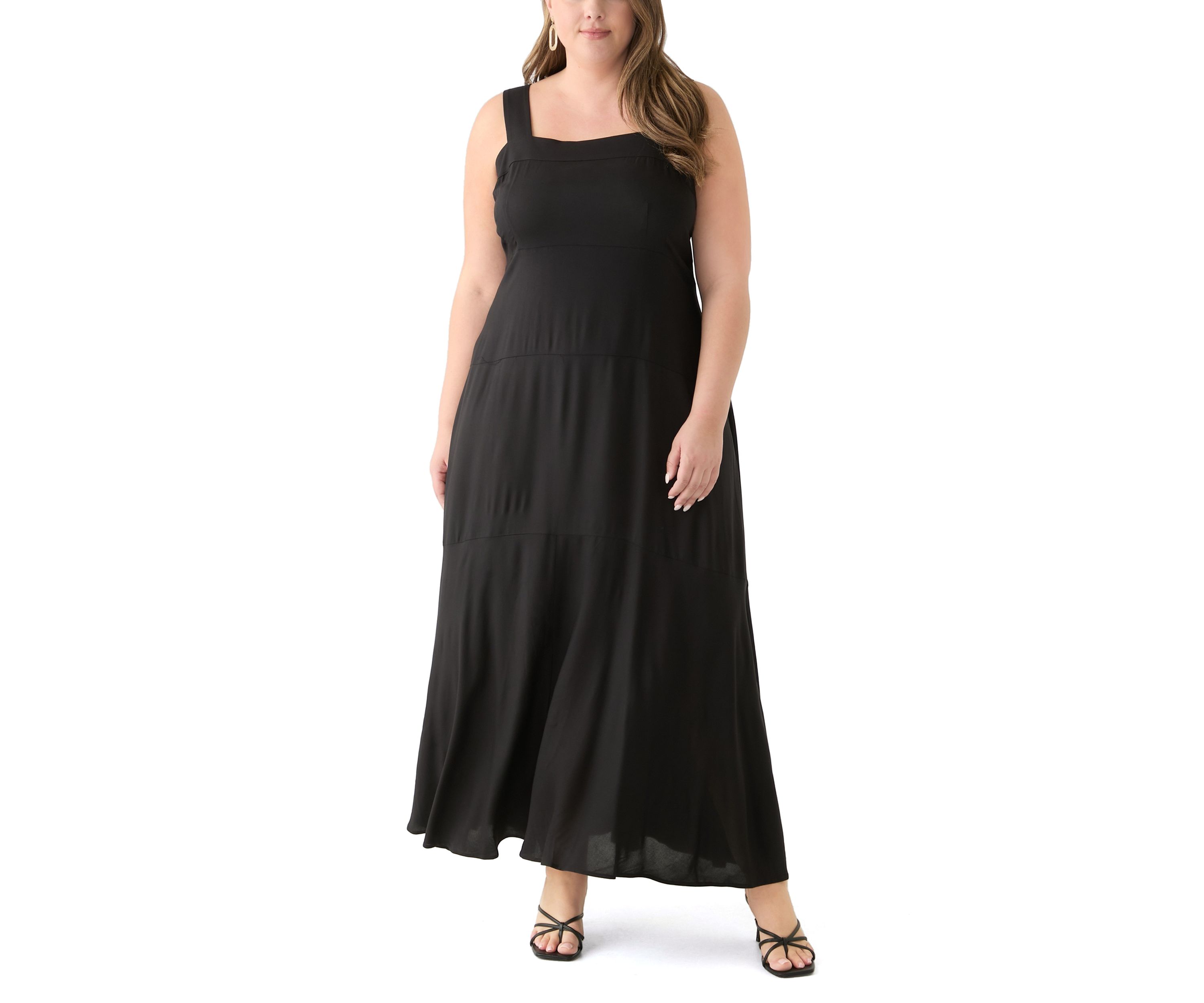 Plus Size Four Tier Maxi Dress