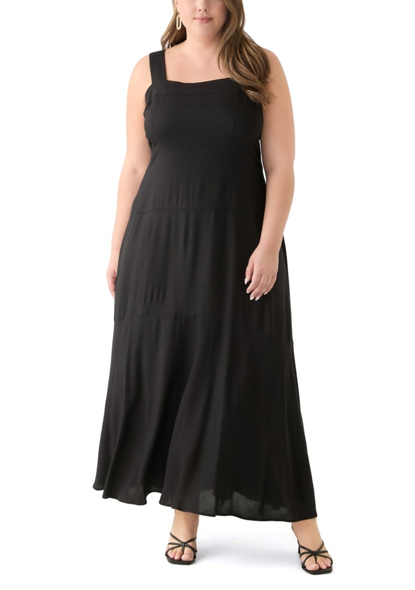 Plus Size Four Tier Maxi Dress
