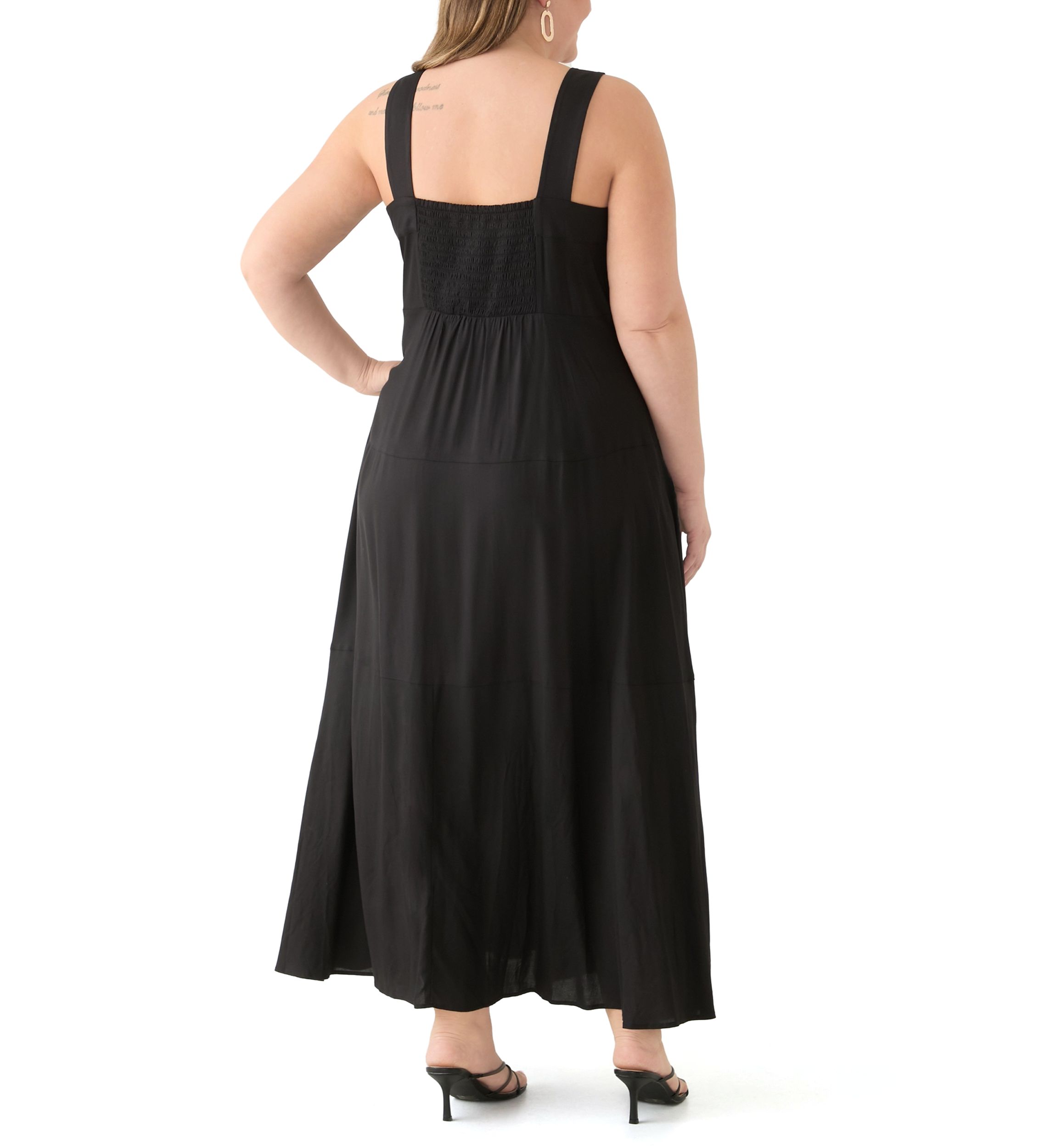 Plus Size Four Tier Maxi Dress
