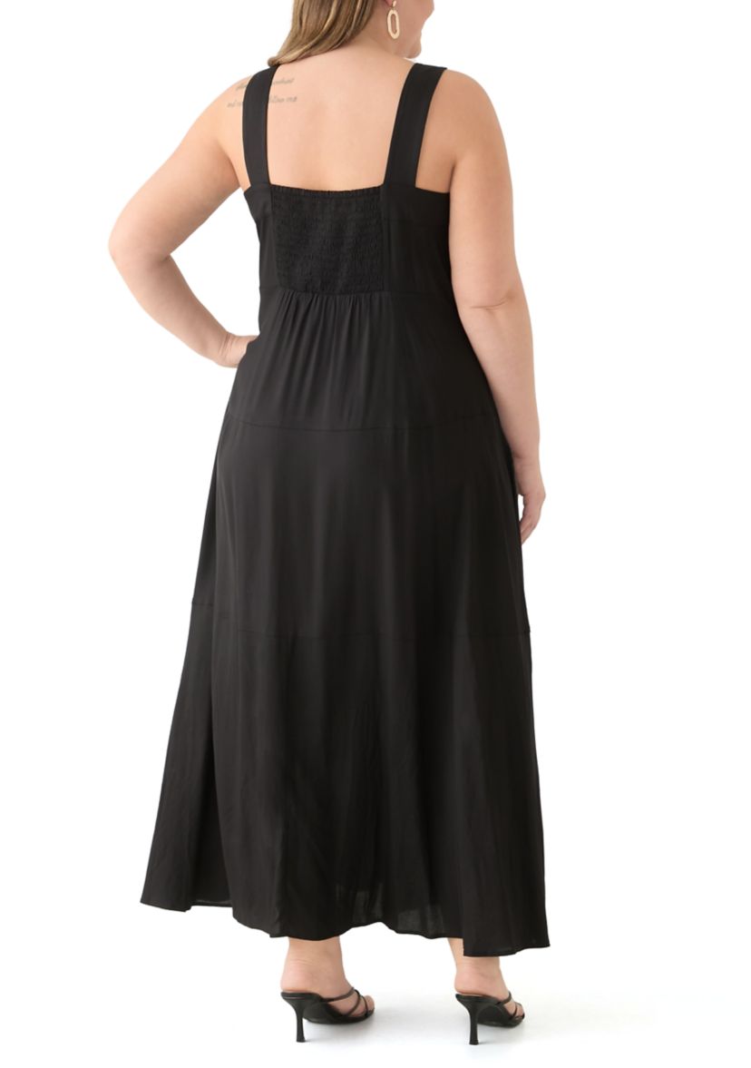 Plus Size Four Tier Maxi Dress