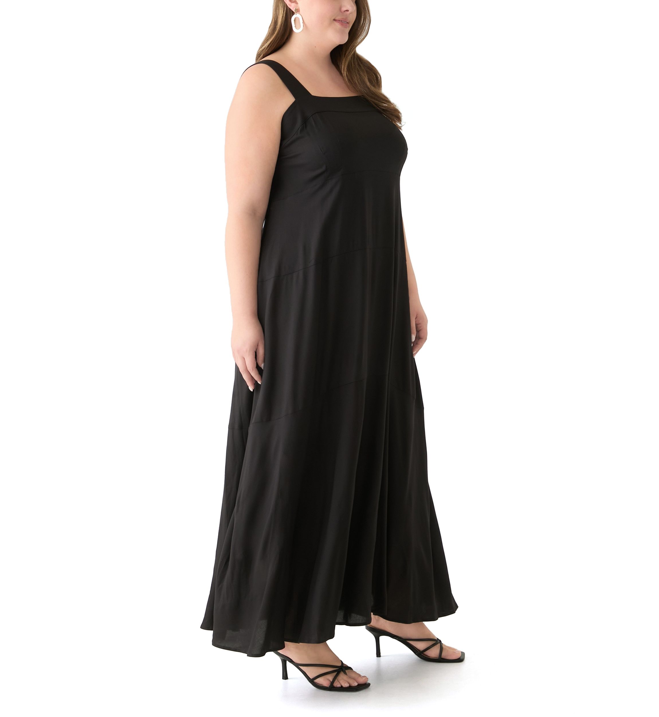 Plus Size Four Tier Maxi Dress