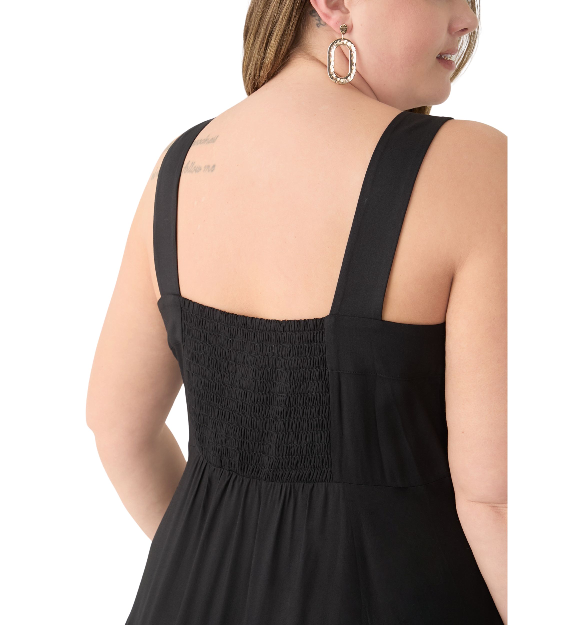 Plus Size Four Tier Maxi Dress
