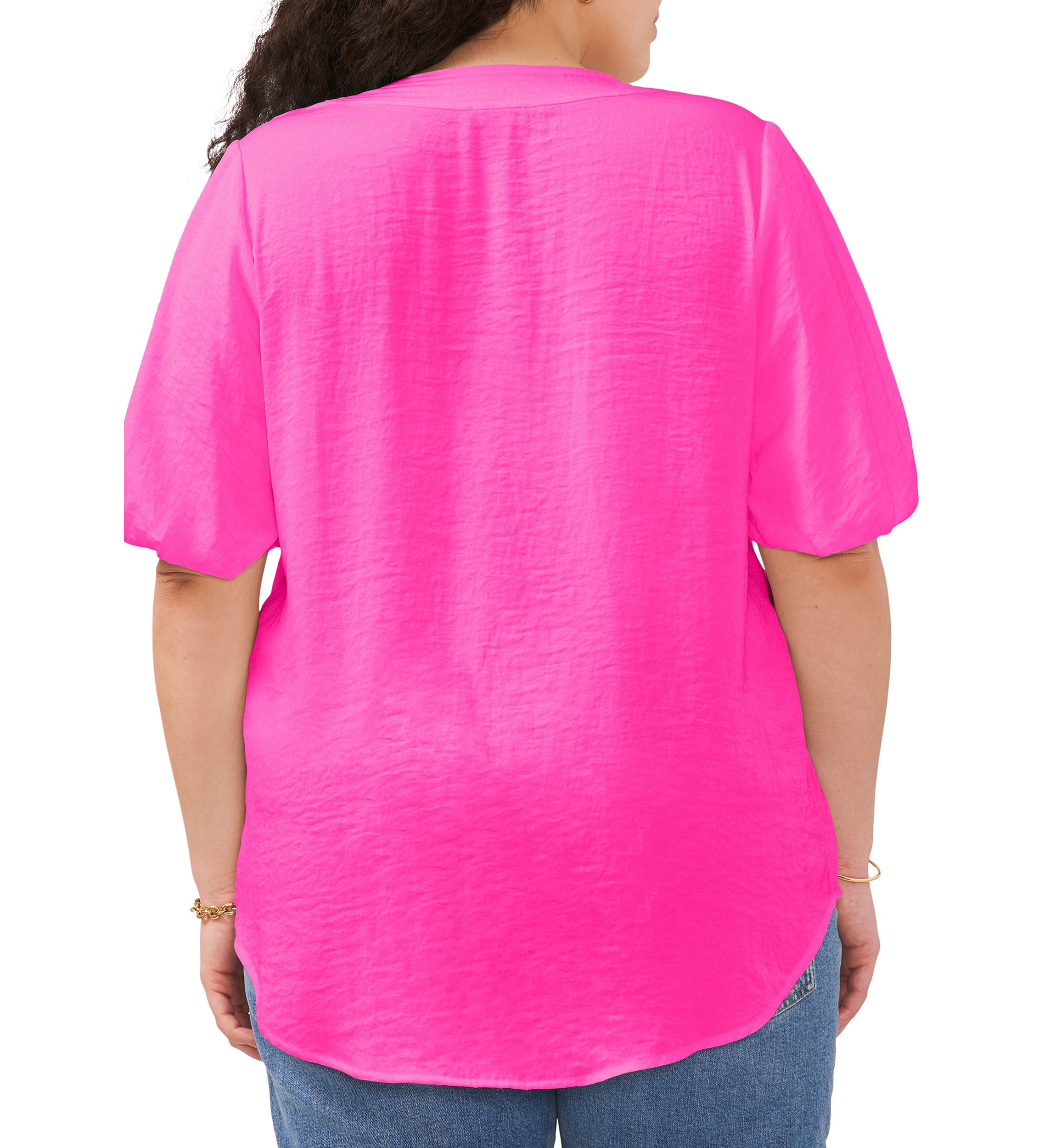 Plus Size Puff Sleeve Top