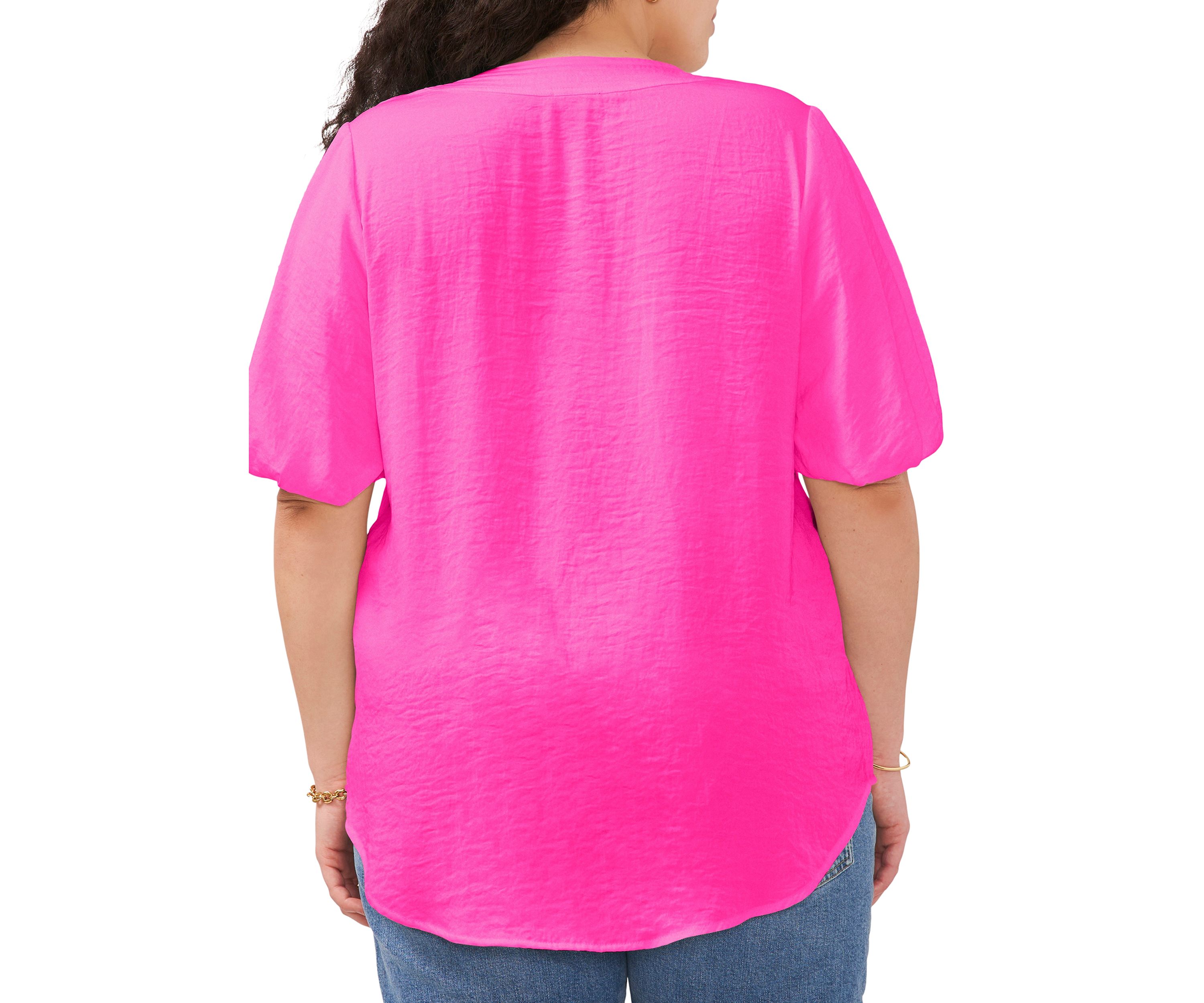 Plus Size Puff Sleeve Top