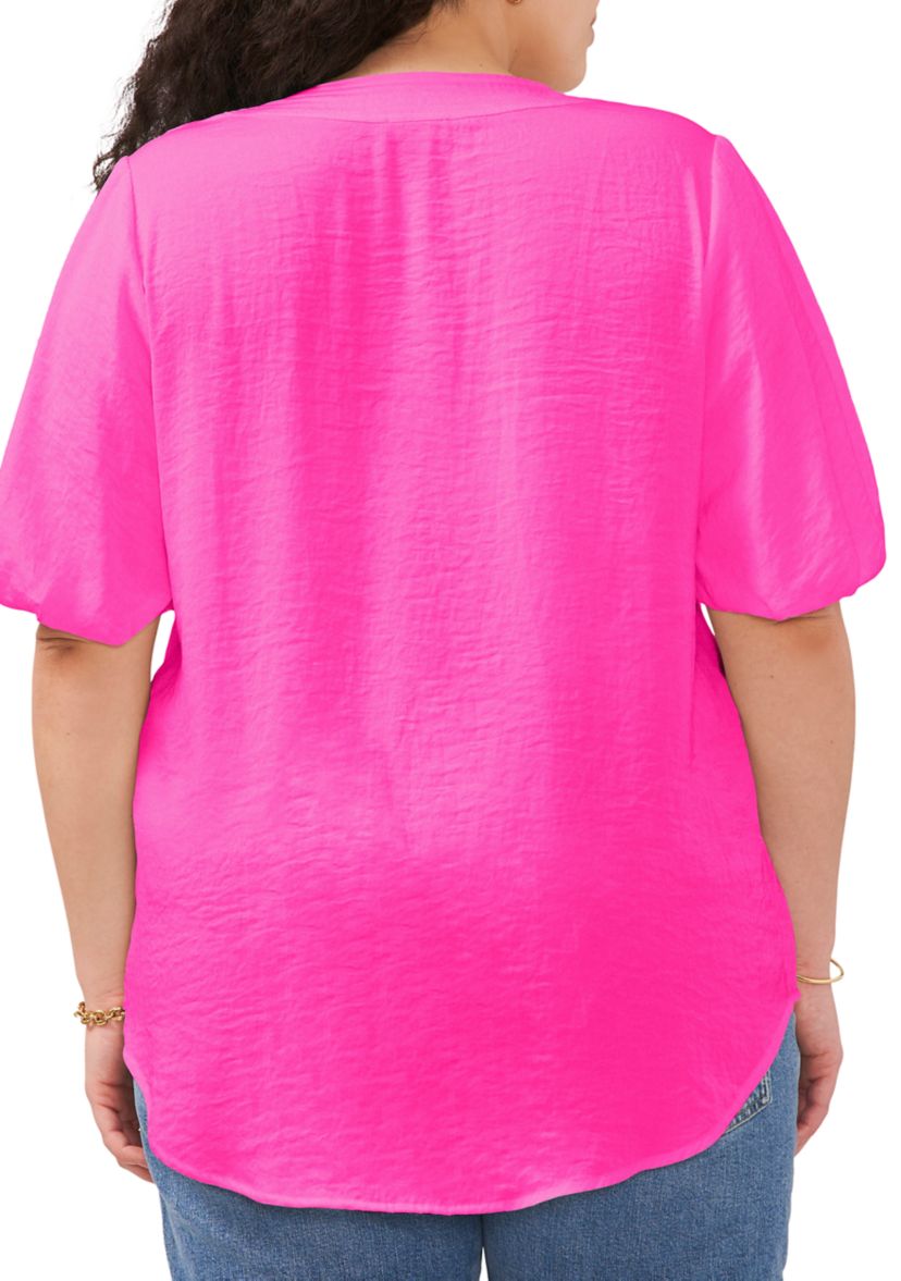 Plus Size Puff Sleeve Top