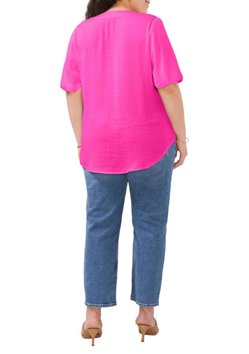Plus Size Puff Sleeve Top