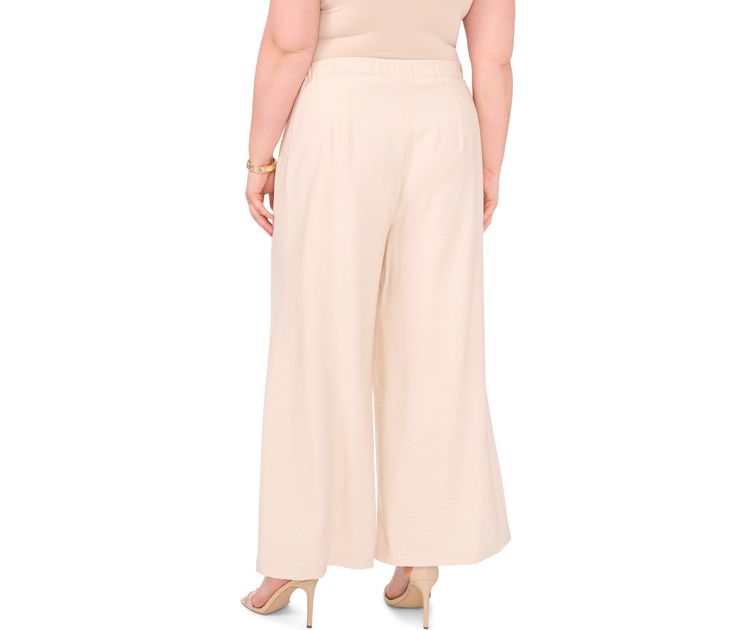 Plus Size Wide Leg Trousers