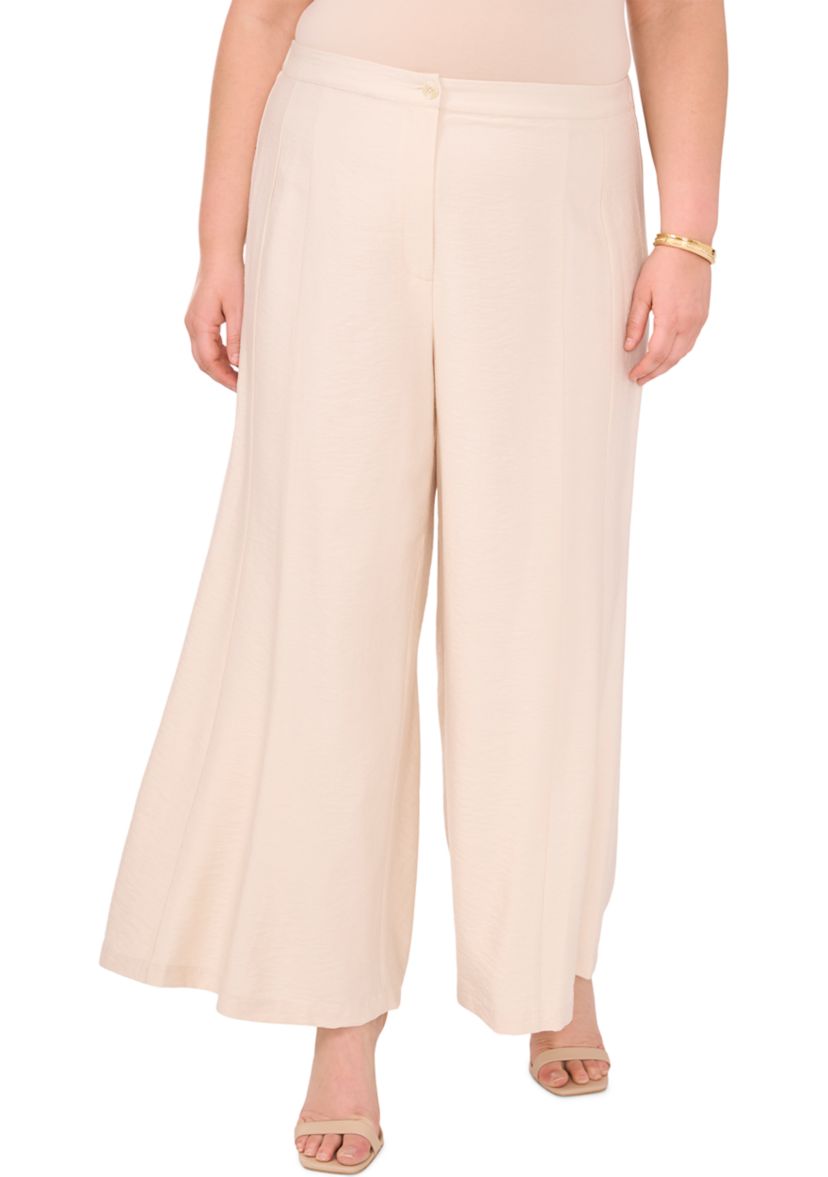 Plus Size Wide Leg Trousers