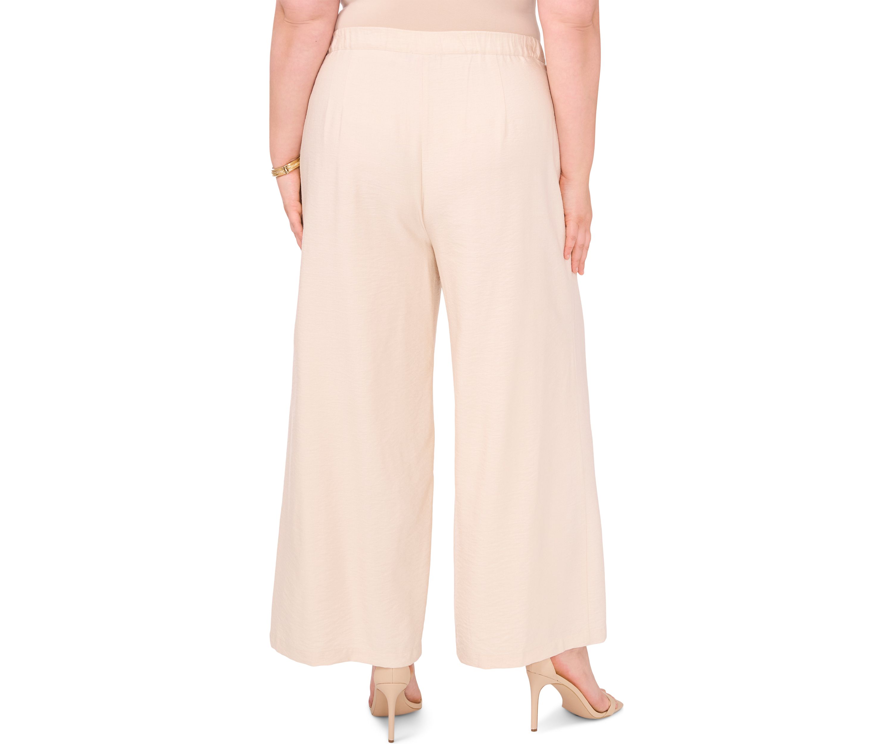 Plus Size Wide Leg Trousers