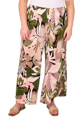 Vince Camuto Womens Plus Size WideWaistband PullOn Leggings Rich Black 1X main image 0