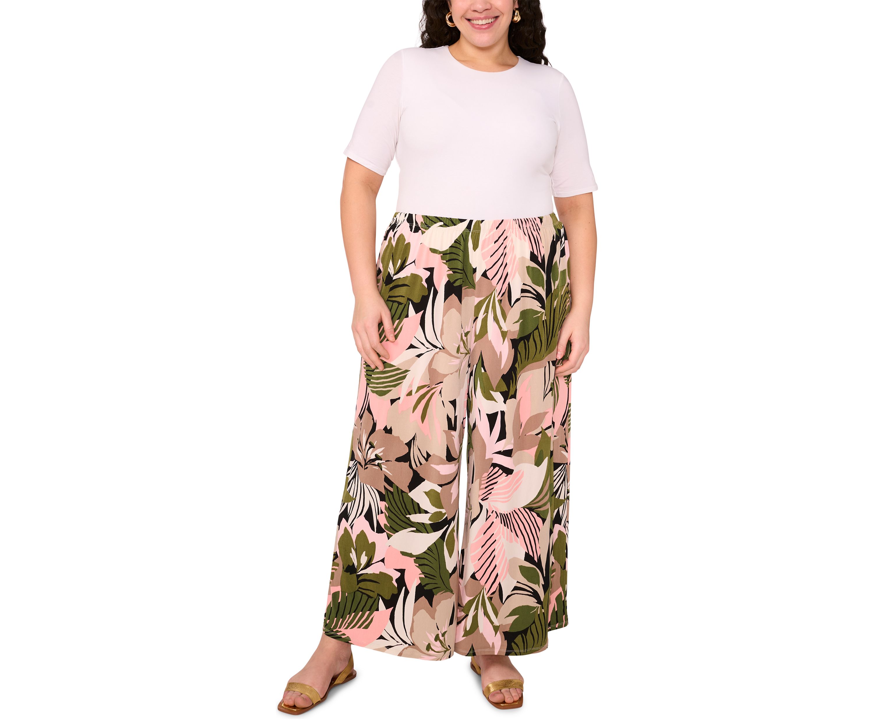 Plus Size Wide Leg Pants 