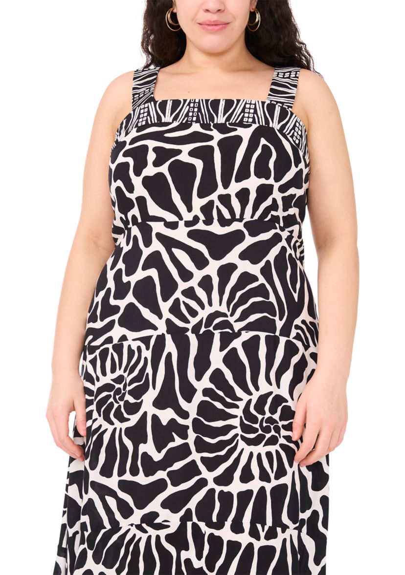 Plus Size Four Tier Maxi Dress
