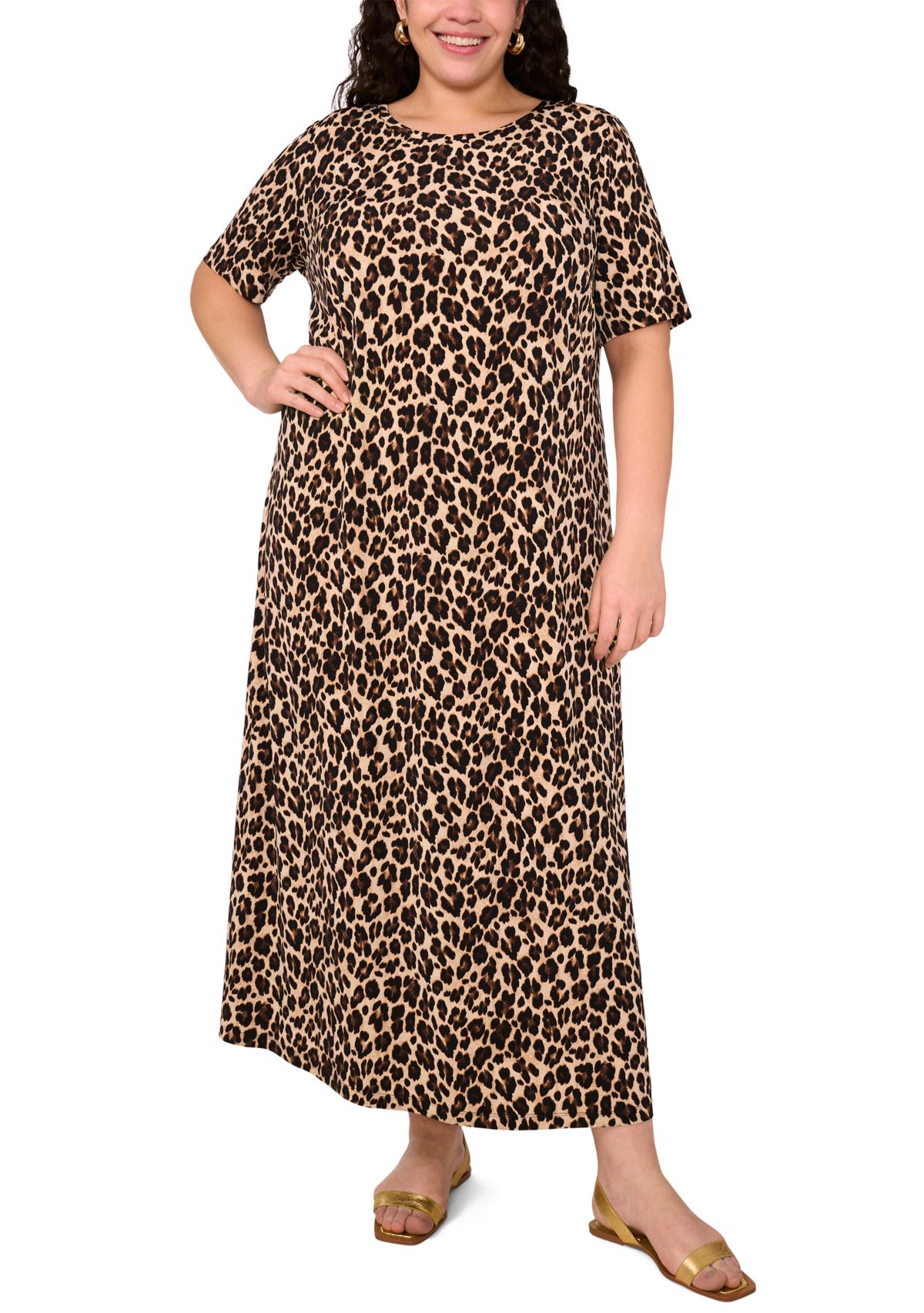 Plus Size Printed Maxi Dress