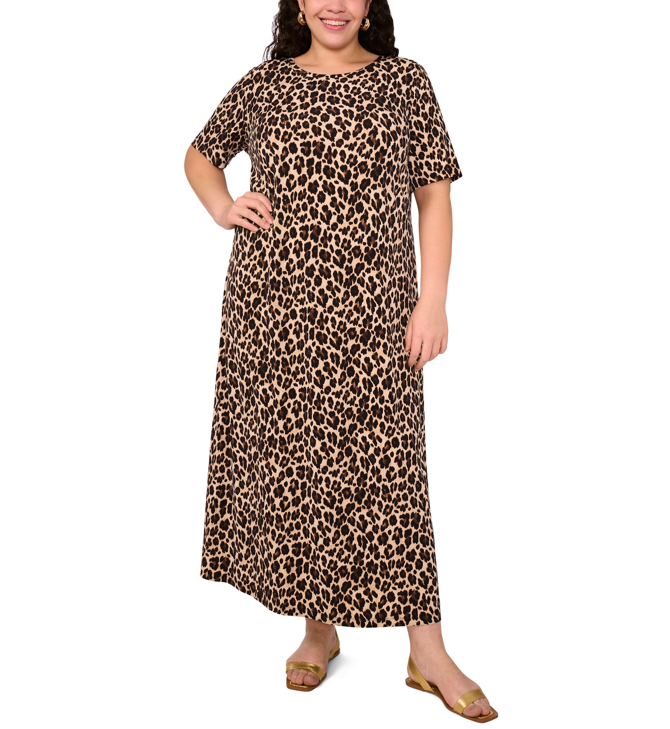 Plus Size Printed Maxi Dress