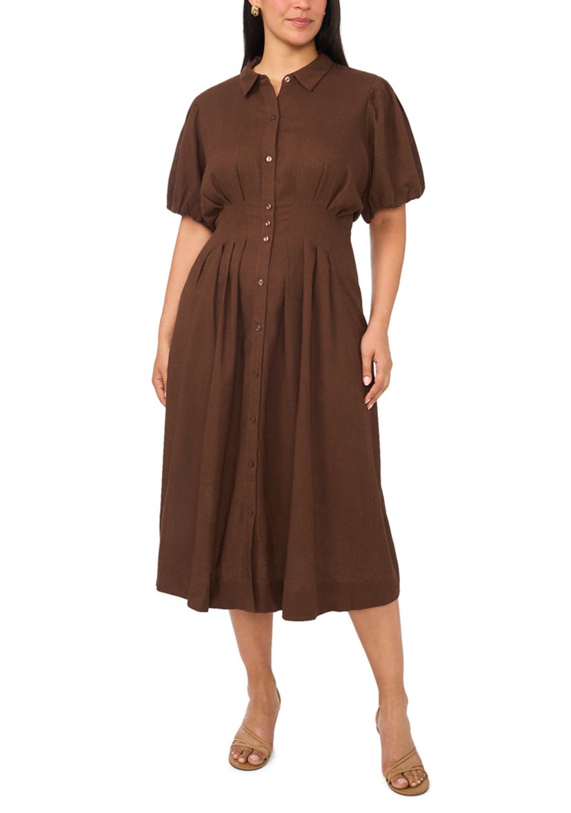 vince camuto brown dress Plus Size Puff Sleeve Midi Variant:Medium Bob Mackie | This MSS 26 UP TO 30% OFF Ebay The classic pump gets