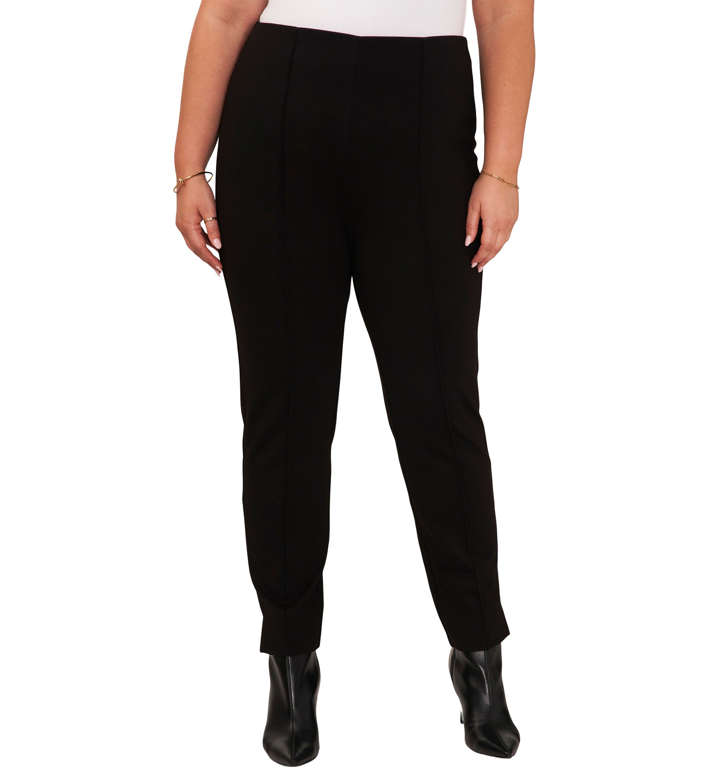 Plus Size Zipper Hem Pants