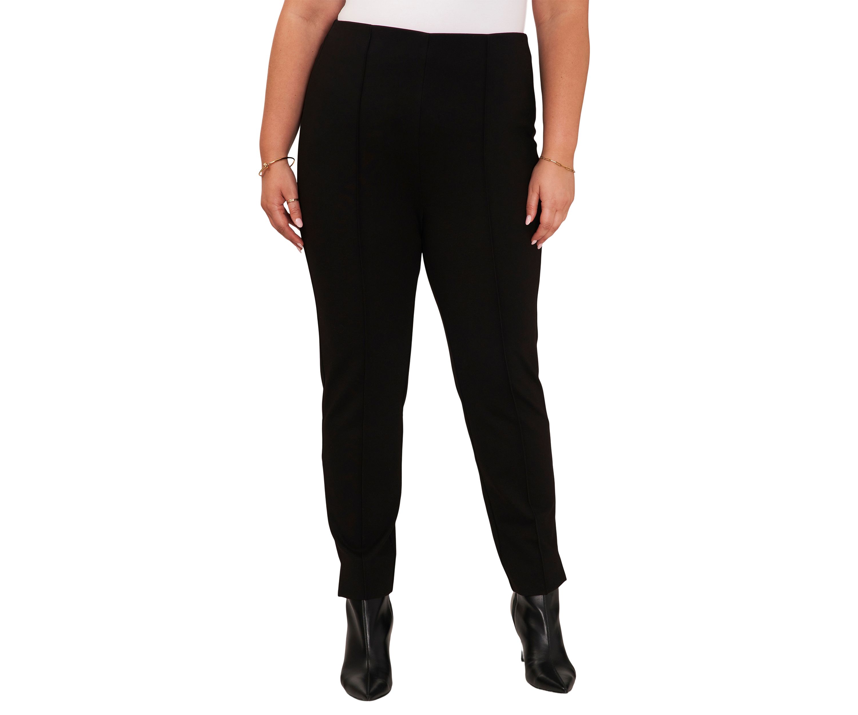 Plus Size Zipper Hem Pants